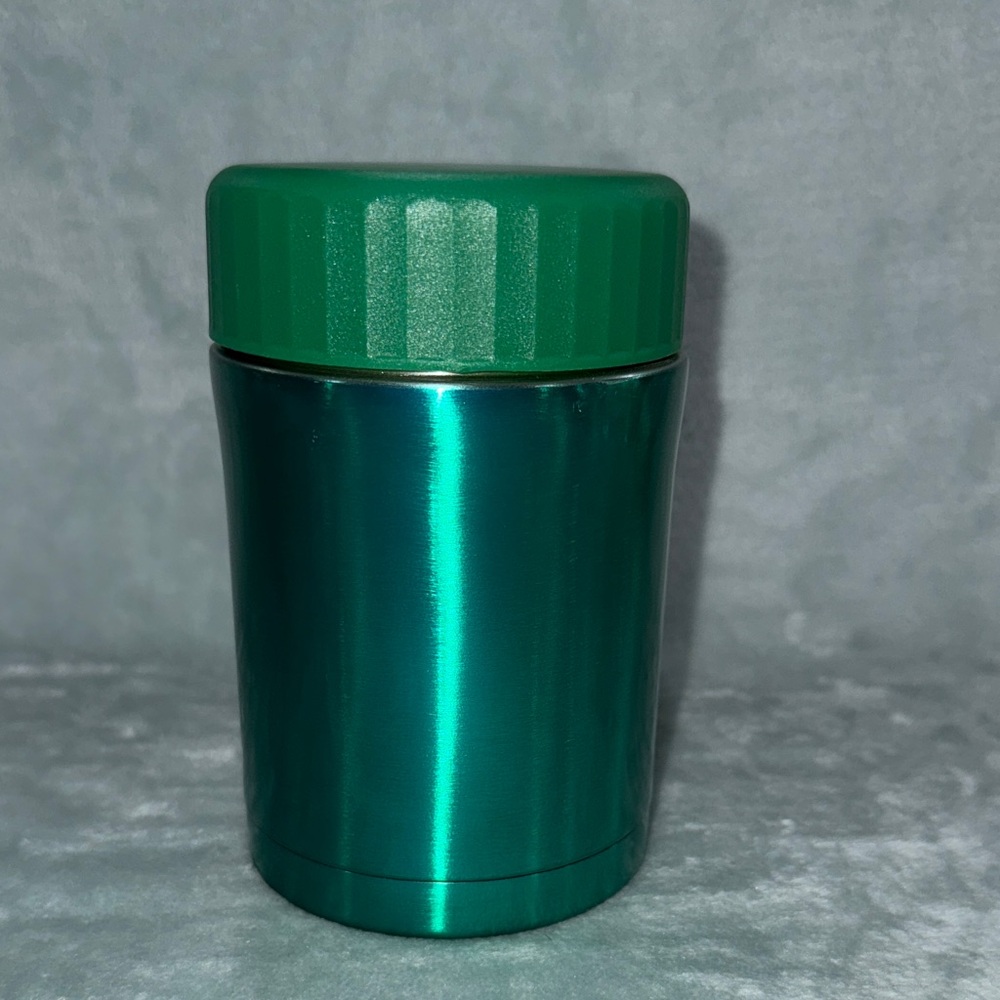 Boston Warehouse Green Metallic Canister